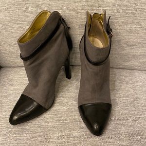 Vegan leather booties